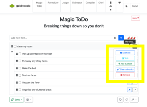 Magic ToDo task breakdown resource