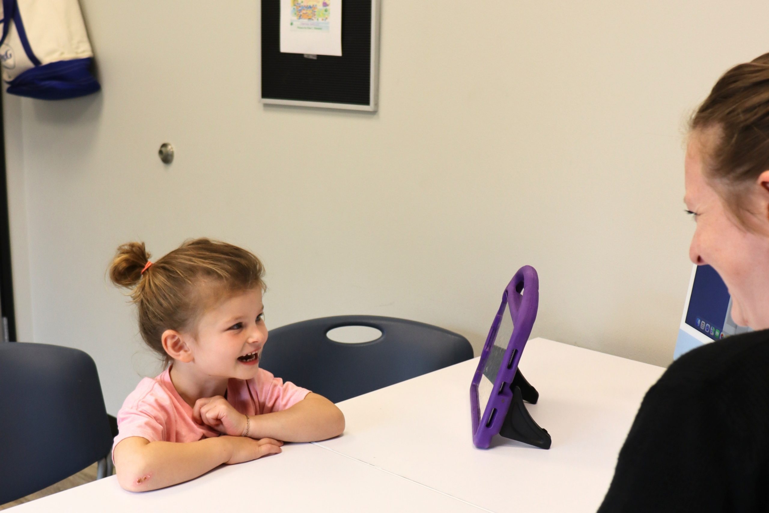 Kids' waiting area at ETLC, part of the evaluation process at ETLC