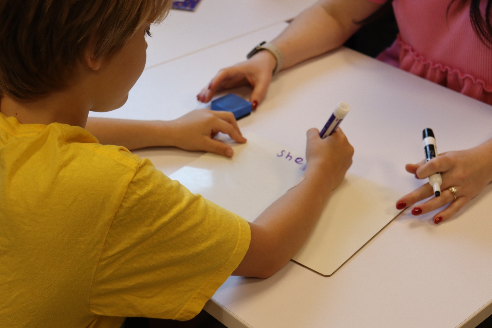 Writing with Learning Differences Child working through why writing is hard for kids with learning differences